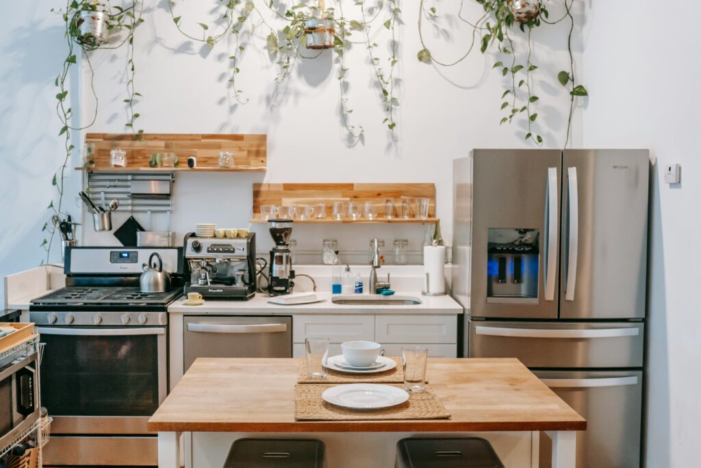 finishing wooden kitchen